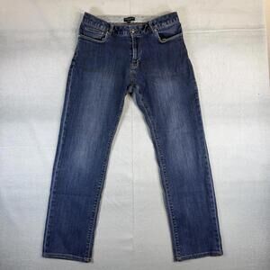 Peter Millar Collection Jeans Mens 35 Blue Medium Wash Straight Stretch Denim